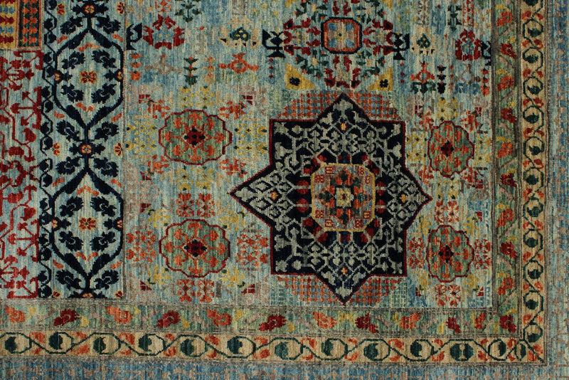 10x14 Multicolor and Light Blue Traditional Rug
