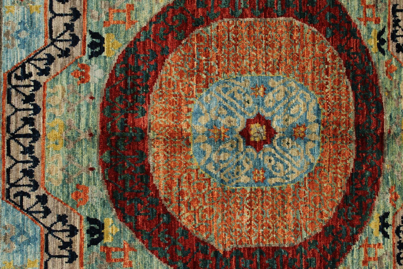 10x14 Multicolor and Light Blue Traditional Rug