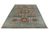 10x14 Multicolor and Light Blue Traditional Rug