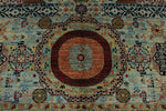 10x14 Multicolor and Light Blue Traditional Rug