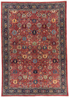 10x14 Navy and Red Traditional Rug