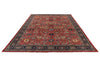 10x14 Navy and Red Traditional Rug