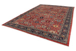 10x14 Navy and Red Traditional Rug