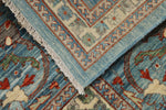 10x14 Light Blue and Multicolor Traditional Rug