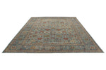 10x14 Light Blue and Multicolor Traditional Rug