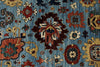 9x12 Light Blue and Multicolor Traditional Rug