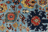 9x12 Light Blue and Multicolor Traditional Rug