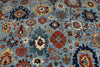 9x12 Light Blue and Multicolor Traditional Rug