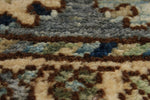 9x12 Light Blue and Navy Traditional Rug