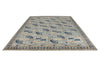 9x12 Light Blue and Navy Traditional Rug