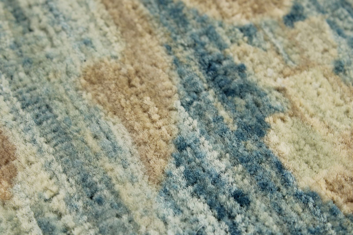 12x15 Light Blue and Navy Anatolian Traditional Rug