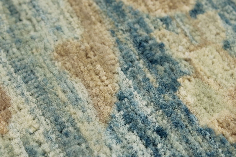 12x15 Light Blue and Navy Anatolian Traditional Rug