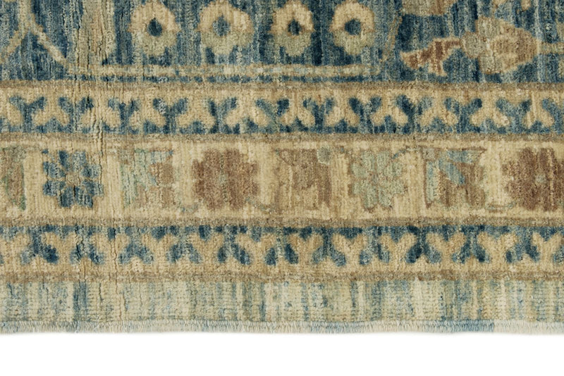 12x15 Light Blue and Navy Anatolian Traditional Rug