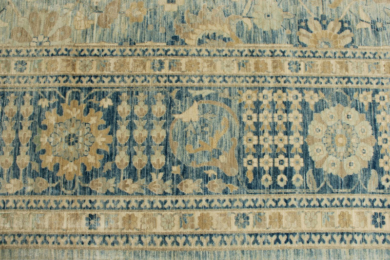 12x15 Light Blue and Navy Anatolian Traditional Rug