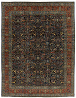 12x16 Navy and Red Anatolian Traditional Rug