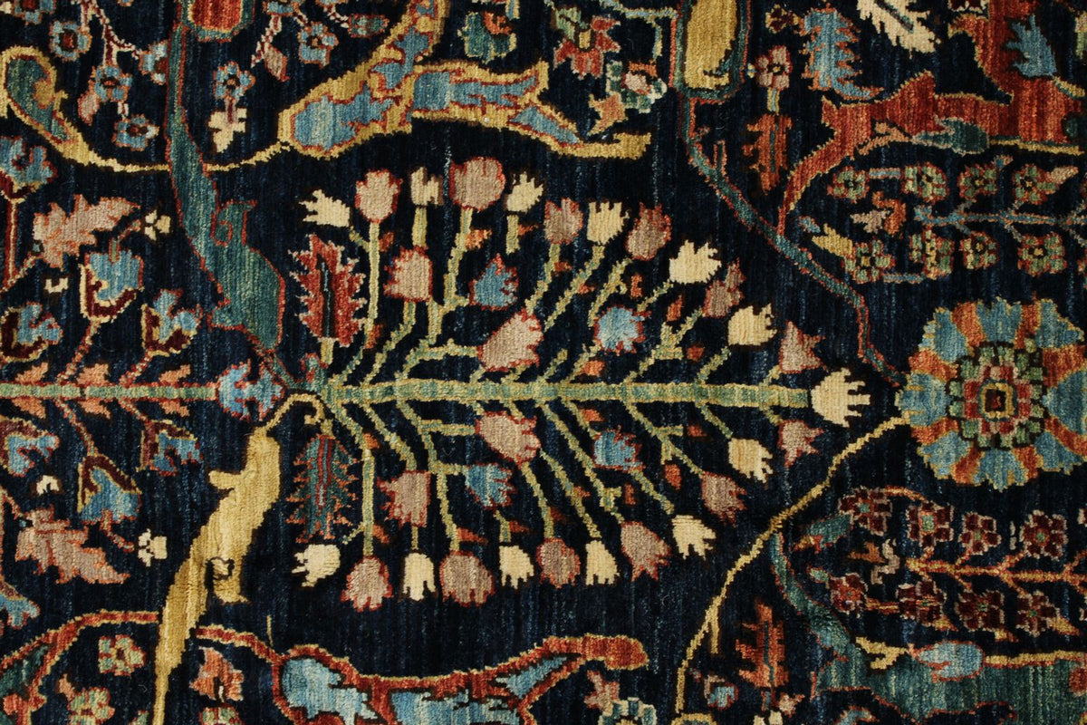 12x16 Navy and Red Anatolian Traditional Rug