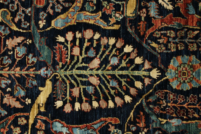 12x16 Navy and Red Anatolian Traditional Rug