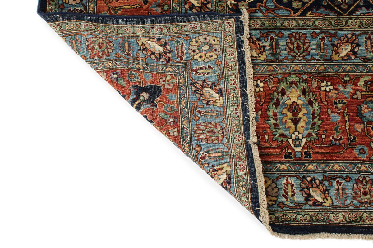 12x16 Navy and Red Anatolian Traditional Rug