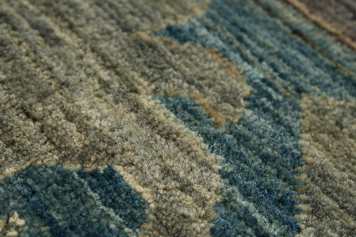 9x12 Gray and Light Green Anatolian Traditional Rug