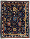 9x12 Navy and Ivory Anatolian Traditional Rug