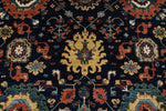 9x12 Navy and Ivory Anatolian Traditional Rug