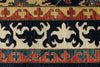 9x12 Navy and Ivory Anatolian Traditional Rug