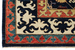 9x12 Navy and Ivory Anatolian Traditional Rug