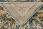 9x12 Blue and Ivory Anatolian Traditional Rug