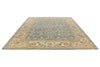 9x12 Blue and Ivory Anatolian Traditional Rug