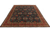 9x12 Navy and Red Anatolian Traditional Rug