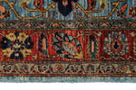 10x14 Light Blue and Blue Anatolian Traditional Rug