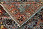 10x14 Light Blue and Blue Anatolian Traditional Rug