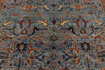 10x14 Light Blue and Blue Anatolian Traditional Rug