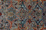 10x14 Light Blue and Blue Anatolian Traditional Rug