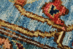 10x14 Light Blue and Blue Anatolian Traditional Rug