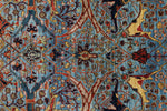 10x14 Light Blue and Blue Anatolian Traditional Rug