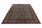 10x14 Light Blue and Blue Anatolian Traditional Rug