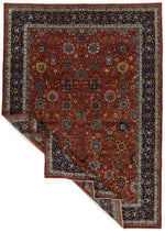 10x14 Red and Navy Anatolian Traditional Rug