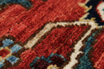 10x14 Navy and Red Anatolian Traditional Rug