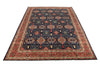 10x14 Navy and Red Anatolian Traditional Rug