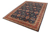 10x14 Navy and Red Anatolian Traditional Rug