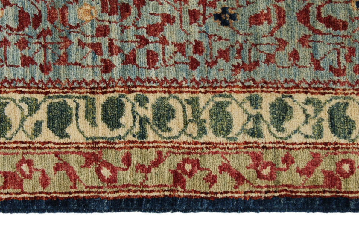 10x14 Navy and Light Blue Anatolian Traditional Rug