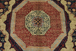 10x14 Navy and Light Blue Anatolian Traditional Rug