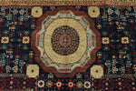 10x14 Navy and Light Blue Anatolian Traditional Rug