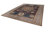 10x14 Navy and Light Blue Anatolian Traditional Rug