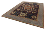 10x14 Navy and Light Blue Anatolian Traditional Rug