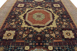 10x14 Navy and Light Blue Anatolian Traditional Rug