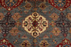 9x12 Gray and Ivory Kazak Tribal Rug