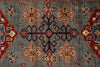 9x12 Gray and Ivory Kazak Tribal Rug