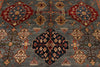 9x12 Gray and Ivory Kazak Tribal Rug